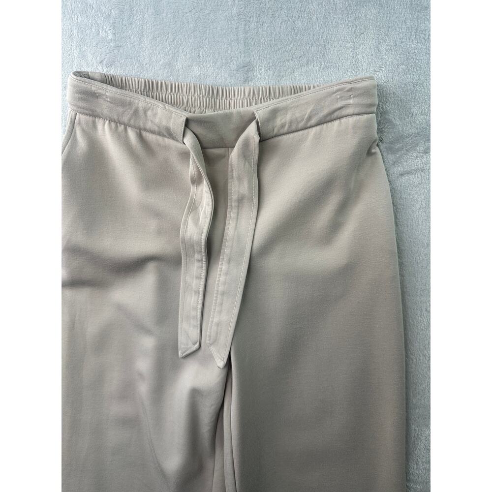 Nicole Miller Wide-Leg Tie-Front Pants • Taupe • Size S - Picture 4 of 5